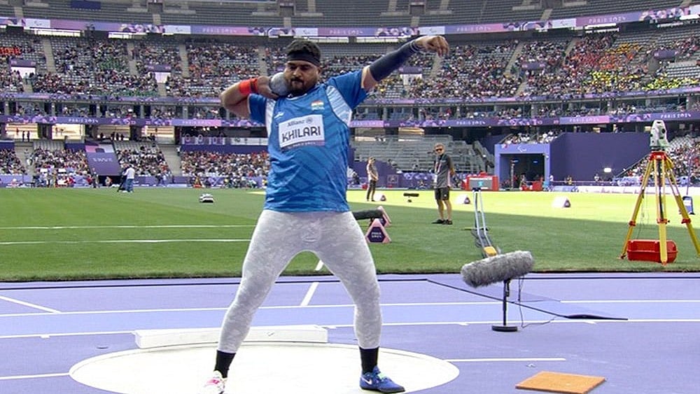 Sachin Khilari During the Paris Paralympics - | Photo: PTI (FILE)